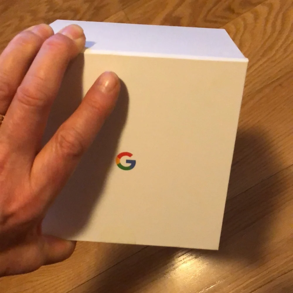 Empty google WiFi box hard cube for resale/ repurpose